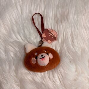 Pop Mart Dimoo World Red Panda Plush Keychain